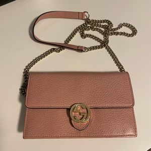 Pink Gucci Crossbody Bag